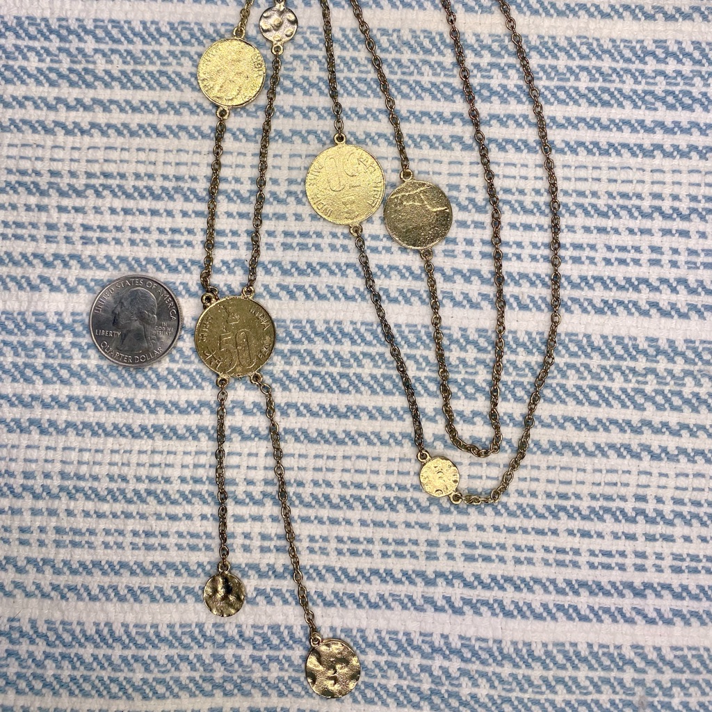 Noonday Coin Lariat Necklace